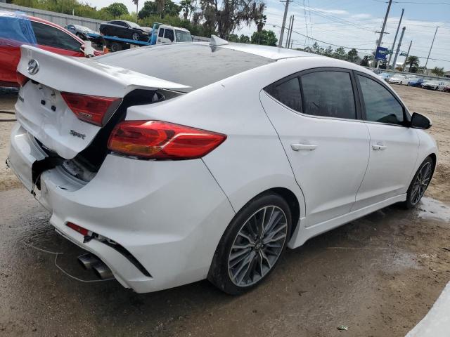 KMHD04LBXJU596116 - 2018 HYUNDAI ELANTRA SPORT WHITE photo 3