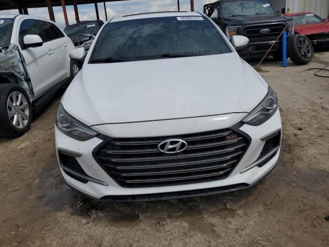 KMHD04LBXJU596116 - 2018 HYUNDAI ELANTRA SPORT WHITE photo 5