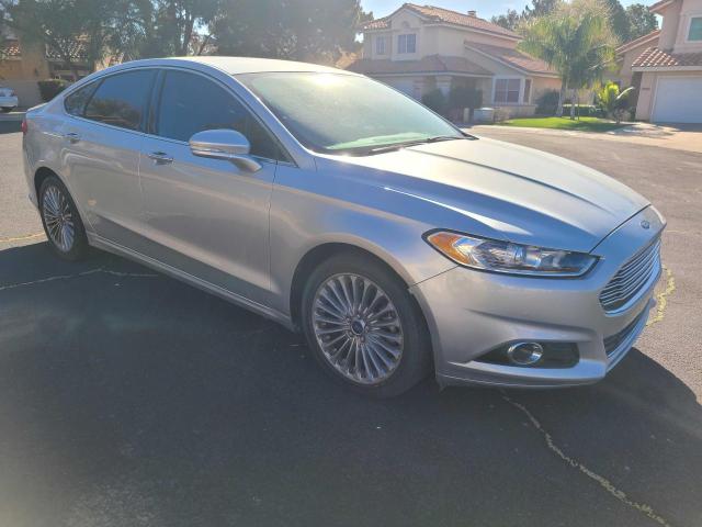 3FA6P0K98ER276795 - 2014 FORD FUSION TITANIUM SILVER photo 1