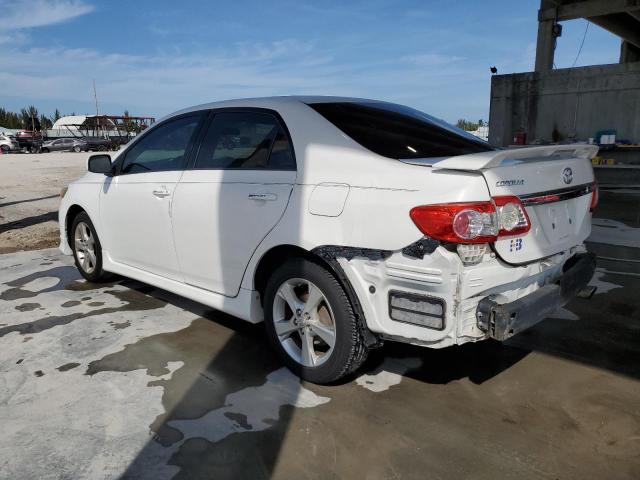 2T1BU4EE5BC602524 - 2011 TOYOTA COROLLA BASE WHITE photo 2