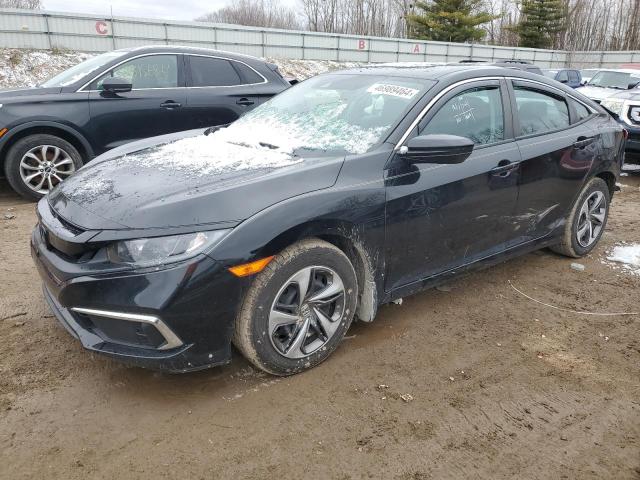 19XFC2F63KE029074 - 2019 HONDA CIVIC LX BLACK photo 1