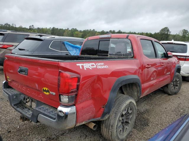 3TMAZ5CN8KM092747 - 2019 TOYOTA TACOMA DOUBLE CAB RED photo 3