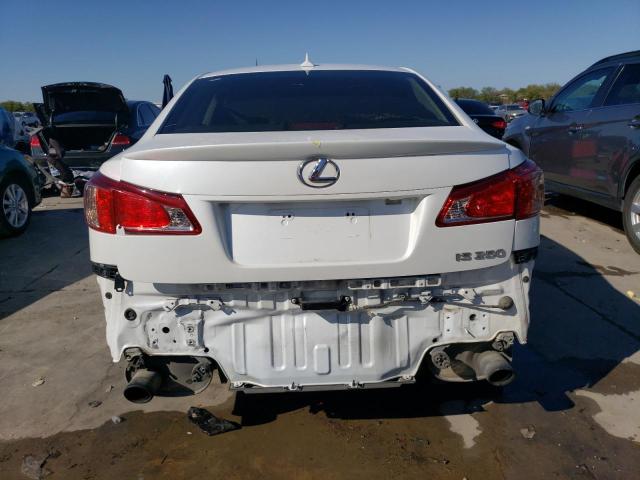 JTHBF5C29D5187666 - 2013 LEXUS IS 250 WHITE photo 6