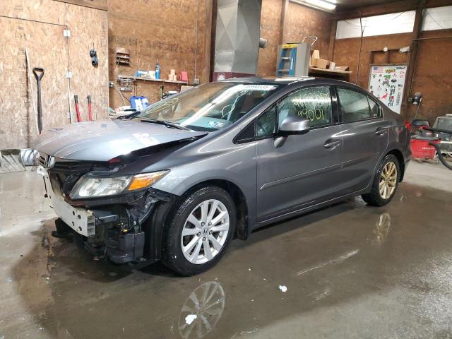 2HGFB2F99CH504800 - 2012 HONDA CIVIC EXL GRAY photo 1