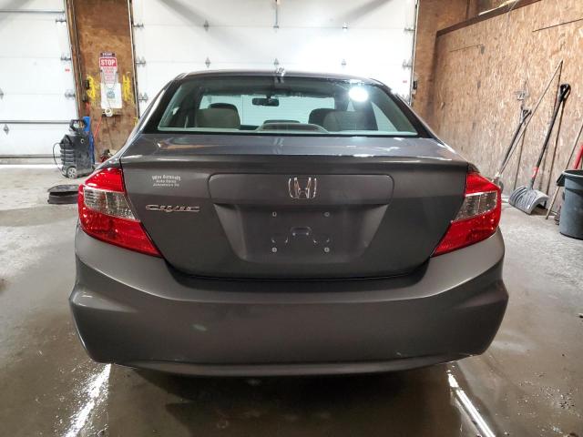 2HGFB2F99CH504800 - 2012 HONDA CIVIC EXL GRAY photo 6