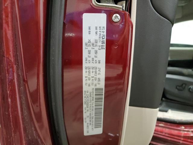 2C4RC1FG5JR365600 - 2018 CHRYSLER PACIFICA TOURING PLUS Bordo foto 13