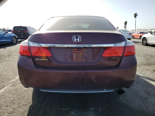 1HGCR2F37EA100499 - 2014 HONDA ACCORD LX BURGUNDY photo 6