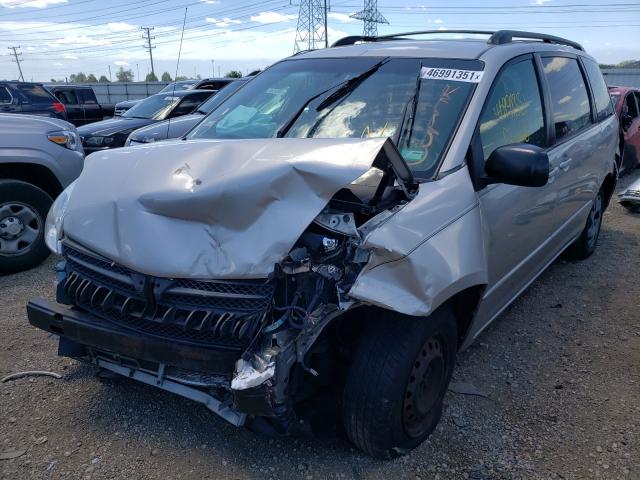 5TDZA23C74S188430 - 2004 TOYOTA SIENNA CE GRAY photo 2