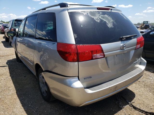 5TDZA23C74S188430 - 2004 TOYOTA SIENNA CE GRAY photo 3