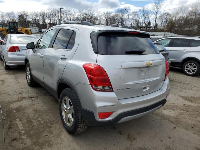 3GNCJPSBXHL163200 - 2017 CHEVROLET TRAX 1LT SILVER photo 2