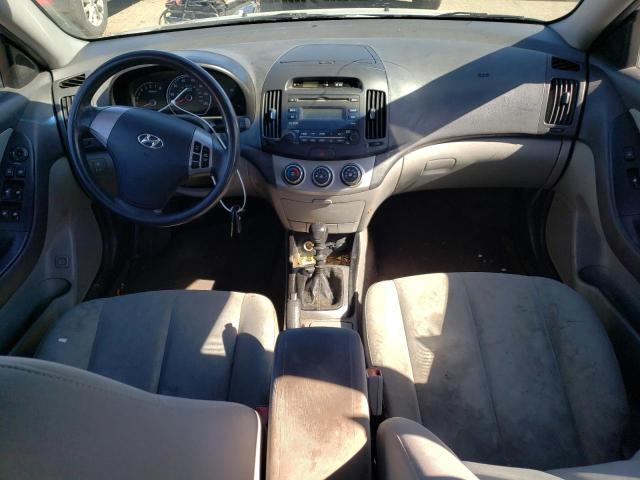 KMHDU4AD5AU935518 - 2010 HYUNDAI ELANTRA BLUE SILVER photo 8