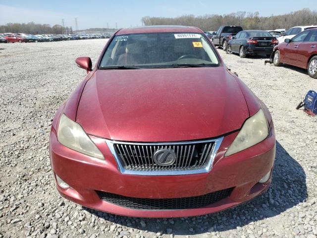 JTHBF5C20A5112463 - 2010 LEXUS IS 250 RED photo 5