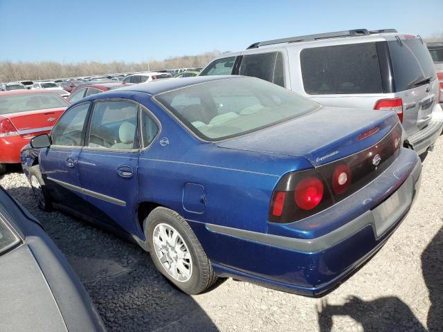 2G1WF52E159173854 - 2005 CHEVROLET IMPALA BLUE photo 2