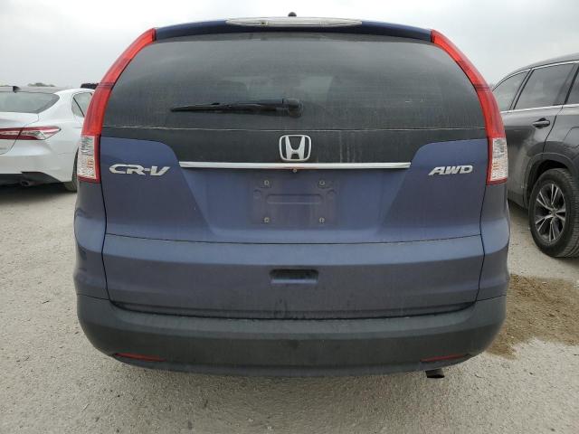 2HKRM4H37EH705762 - 2014 HONDA CR-V LX BLUE photo 6