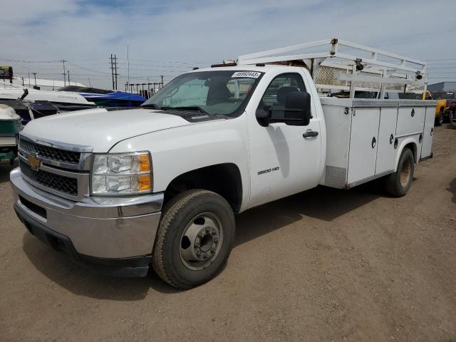 1GB3CZCGXDF160749 - 2013 CHEVROLET SILVERADO C3500 WHITE photo 1