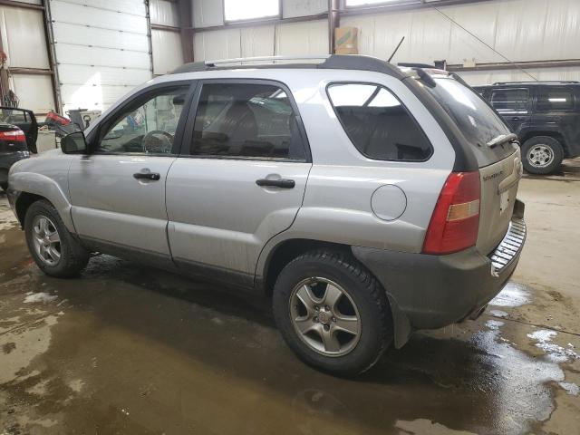 KNDJE723687548223 - 2008 KIA SPORTAGE EX SILVER photo 2