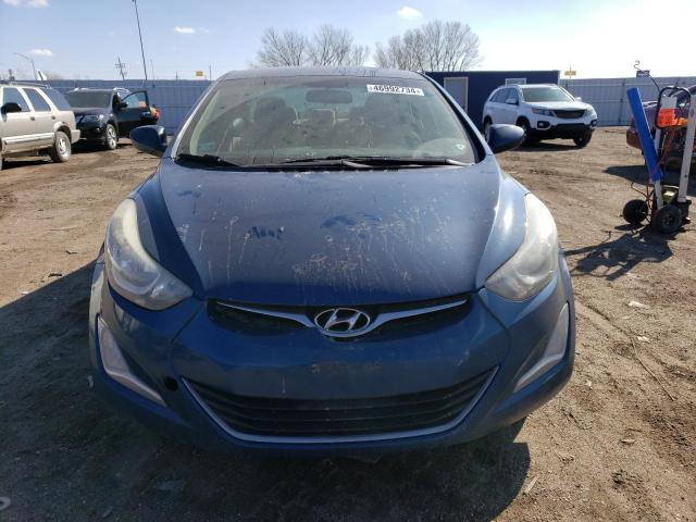 KMHDH4AE7GU556834 - 2016 HYUNDAI ELANTRA SE BLUE photo 5