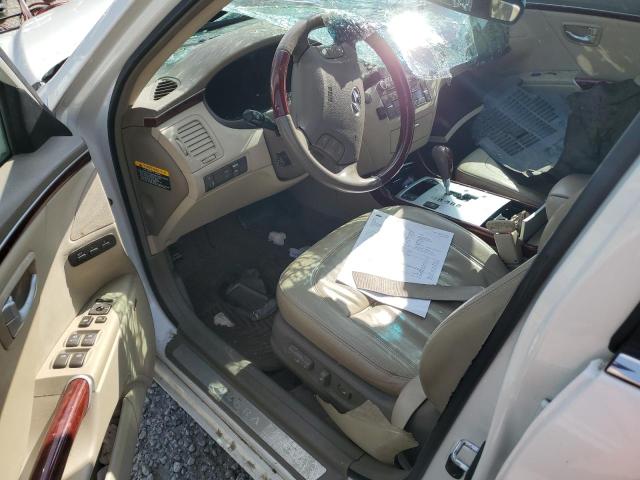 KMHFC46F48A290586 - 2008 HYUNDAI AZERA SE WHITE photo 8