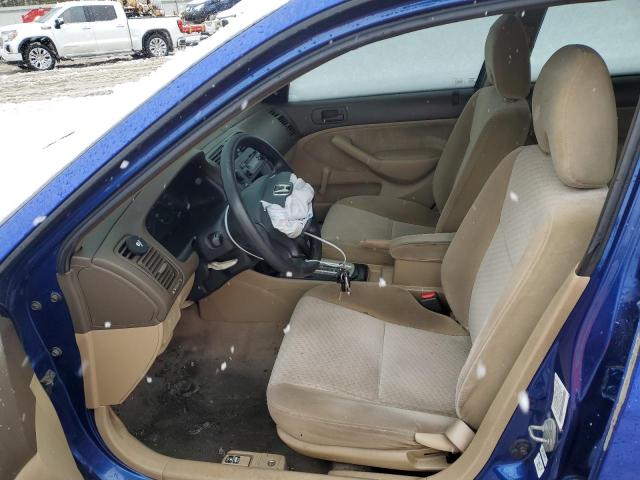 2HGES16324H602781 - 2004 HONDA CIVIC DX VP BLUE photo 7