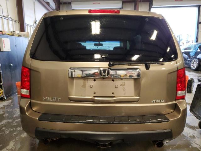 5FNYF4H53BB022149 - 2011 HONDA PILOT EXL TAN photo 6