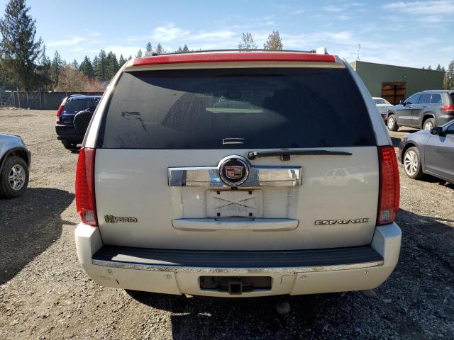 1GYS4EEJ6CR236061 - 2012 CADILLAC ESCALADE HYBRID WHITE photo 6