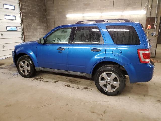 1FMCU0DG4BKB02137 - 2011 FORD ESCAPE XLT BLUE photo 2