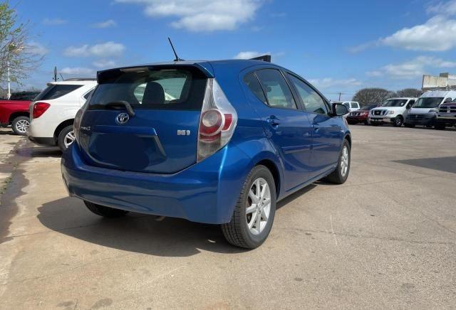 JTDKDTB30D1544617 - 2013 TOYOTA PRIUS C BLUE photo 4