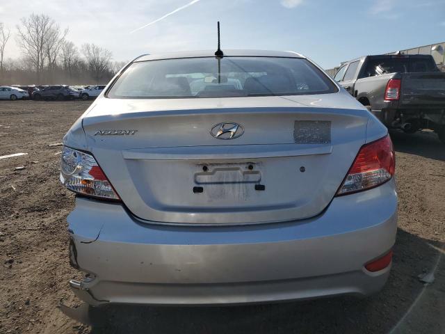 KMHCT4AE5CU200225 - 2012 HYUNDAI ACCENT GLS SILVER photo 6