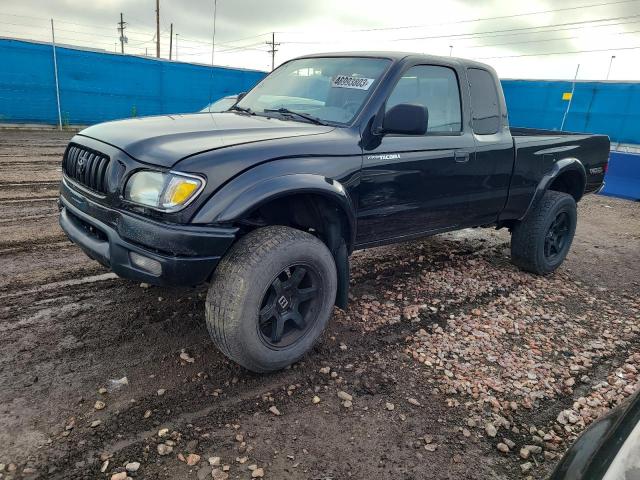 5TEWN72N72Z051270 - 2002 TOYOTA TACOMA XTRACAB BLACK photo 1