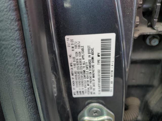 5J6TF1H59EL001052 - 2014 HONDA CROSSTOUR EXL GRAY photo 12