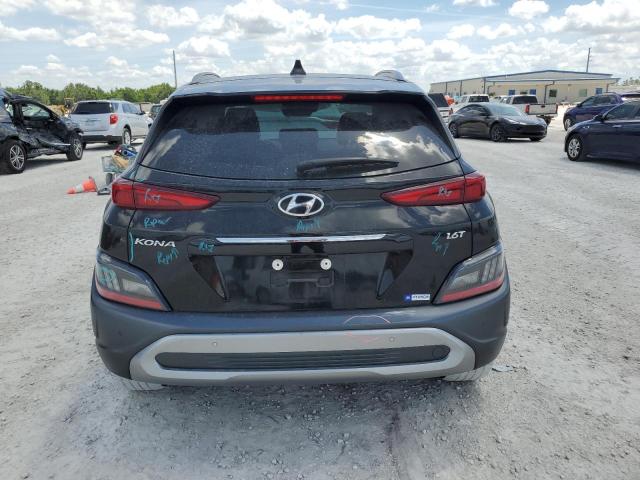 KM8K53A36NU794745 - 2022 HYUNDAI KONA LIMITED BLACK photo 6