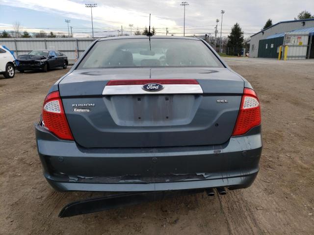 3FAHP0JA9CR336472 - 2012 FORD FUSION SEL BLUE photo 6