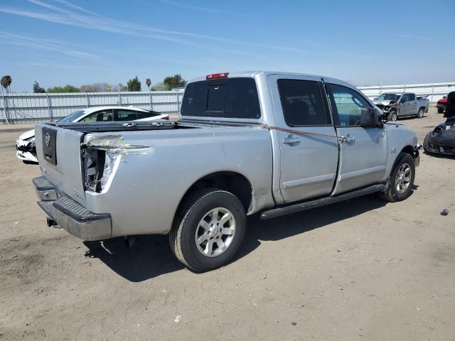 1N6AA07B04N514767 - 2004 NISSAN TITAN XE SILVER photo 3