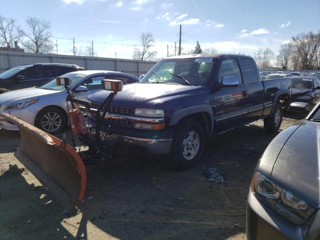 2GCEK19T4Y1225671 - 2000 CHEVROLET SILVERADO K1500 BLUE photo 1