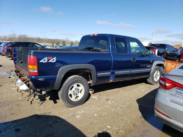 2GCEK19T4Y1225671 - 2000 CHEVROLET SILVERADO K1500 BLUE photo 3