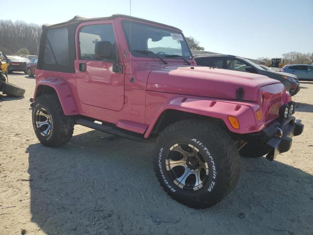 1J4FA39S44P704917 - 2004 JEEP WRANGLER X PINK photo 4