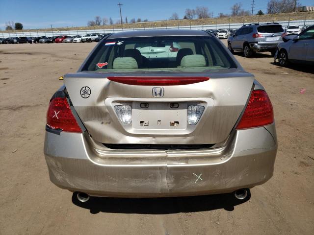 1HGCM66316A071119 - 2006 HONDA ACCORD LX GOLD photo 6