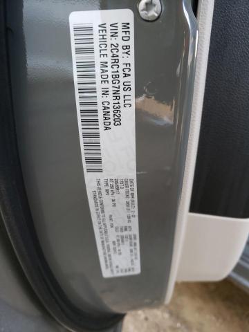 2C4RC1BG7NR136203 - 2022 CHRYSLER PACIFICA TOURING L GRAY photo 13