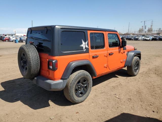 1C4HJXDN4JW206693 - 2018 JEEP WRANGLER U SPORT ORANGE photo 3