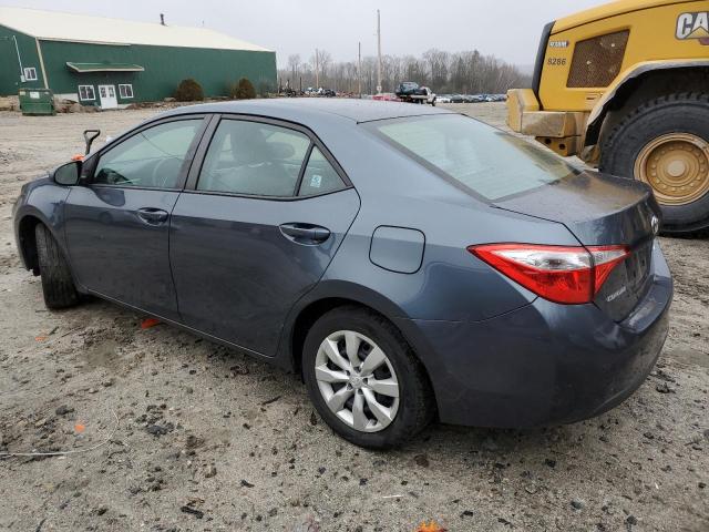 2T1BURHE9EC167214 - 2014 TOYOTA COROLLA L GRAY photo 2