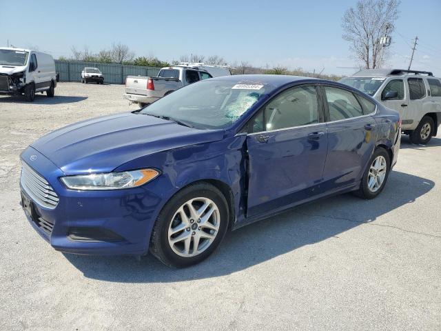 1FA6P0H73G5104766 - 2016 FORD FUSION SE BLUE photo 1