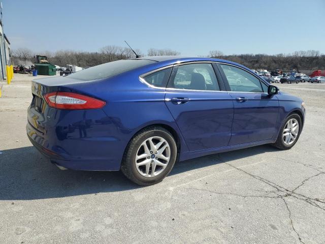 1FA6P0H73G5104766 - 2016 FORD FUSION SE BLUE photo 3