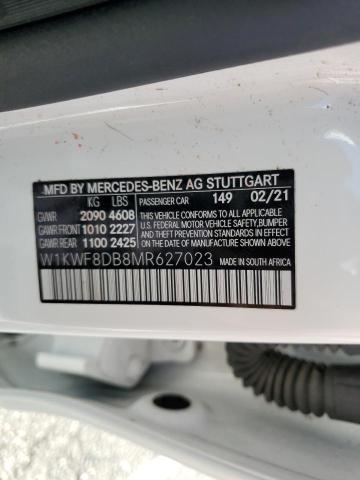 W1KWF8DB8MR627023 - 2021 MERCEDES-BENZ C 300 WHITE photo 13