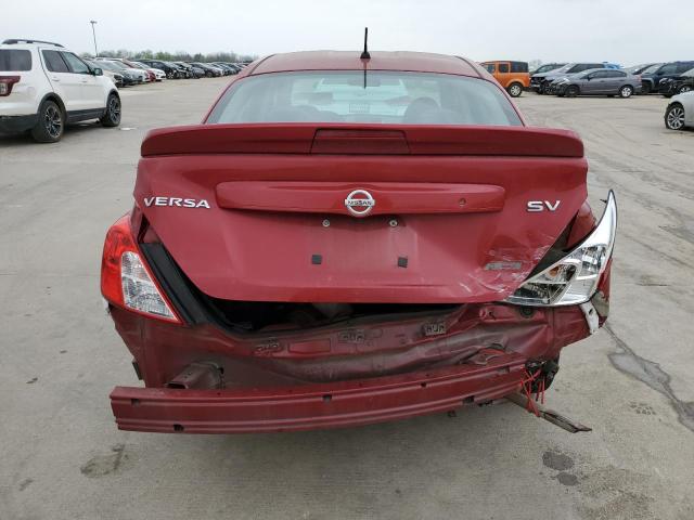 3N1CN7AP1DL822787 - 2013 NISSAN VERSA S RED photo 6