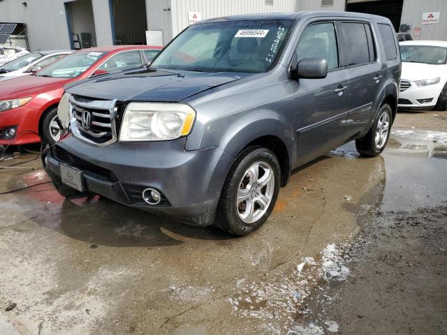 5FNYF3H57DB010860 - 2013 HONDA PILOT EXL GRAY photo 1