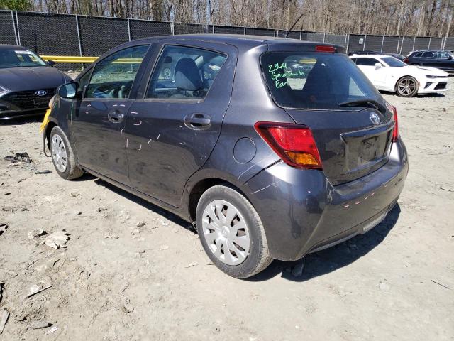 VNKKTUD37FA037102 - 2015 TOYOTA YARIS GRAY photo 2