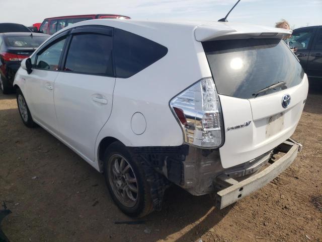 JTDZN3EU1E3325428 - 2014 TOYOTA PRIUS V WHITE photo 2