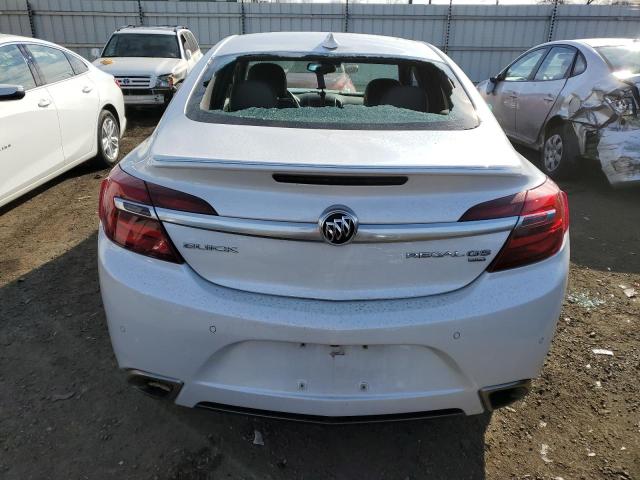 2G4GU5GX4H9133215 - 2017 BUICK REGAL GS WHITE photo 6