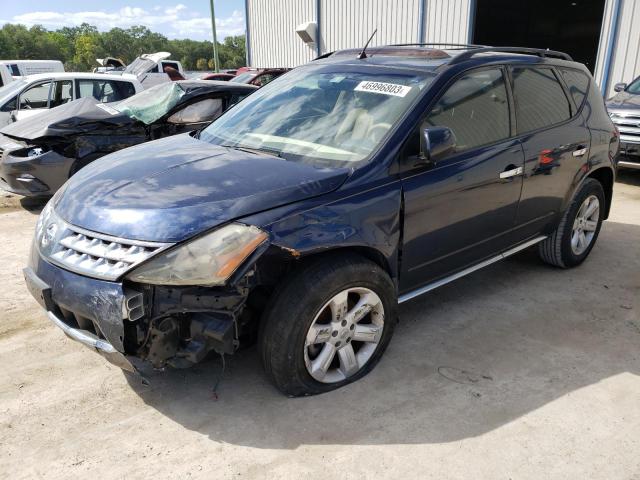 JN8AZ08T47W503339 - 2007 NISSAN MURANO SL BLUE photo 1