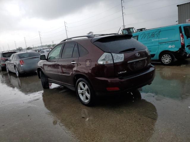 JTJGK31U989851276 - 2008 LEXUS RX 350 MAROON photo 2